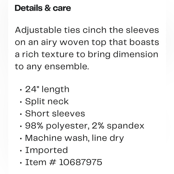 New! Bobeau Women's Pink “rosebud” Top with Tie Sleeves Size Medium - Picture 2 of 16